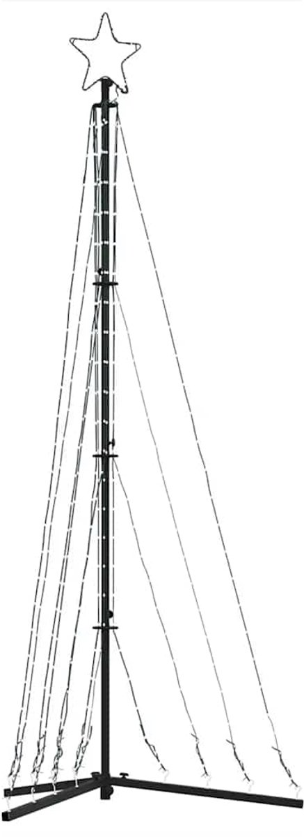 vidaXL LED Kerstboom 182 cm 339 LEDs Koud Wit