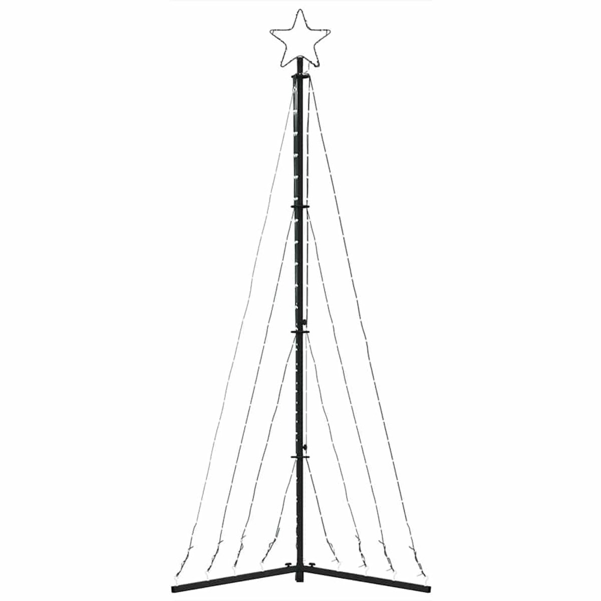 vidaXL LED Kerstboom 182 cm 339 LEDs Koud Wit