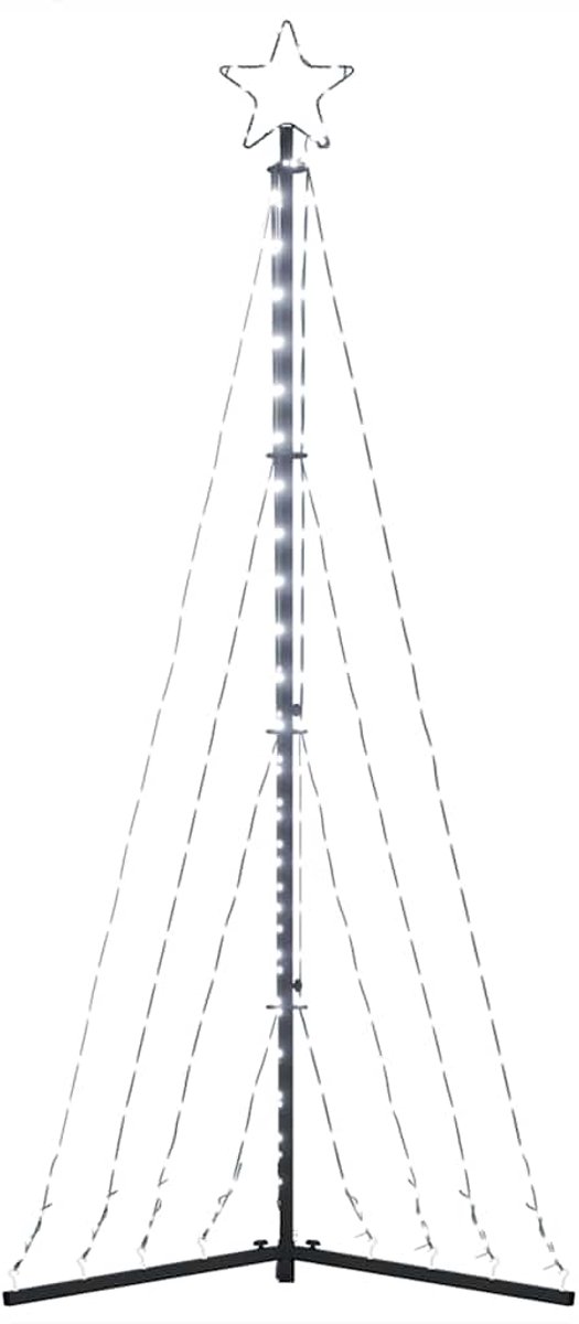 vidaXL LED Kerstboom 182 cm 339 LEDs Koud Wit