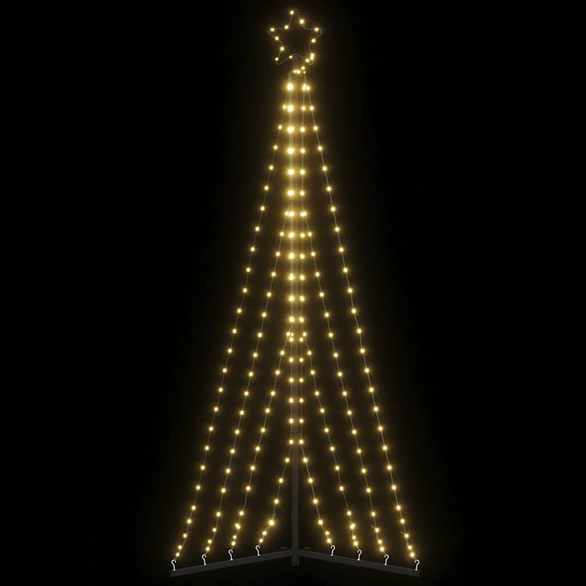 vidaXL LED-kerstboom 182 cm 339 LEDs warm wit