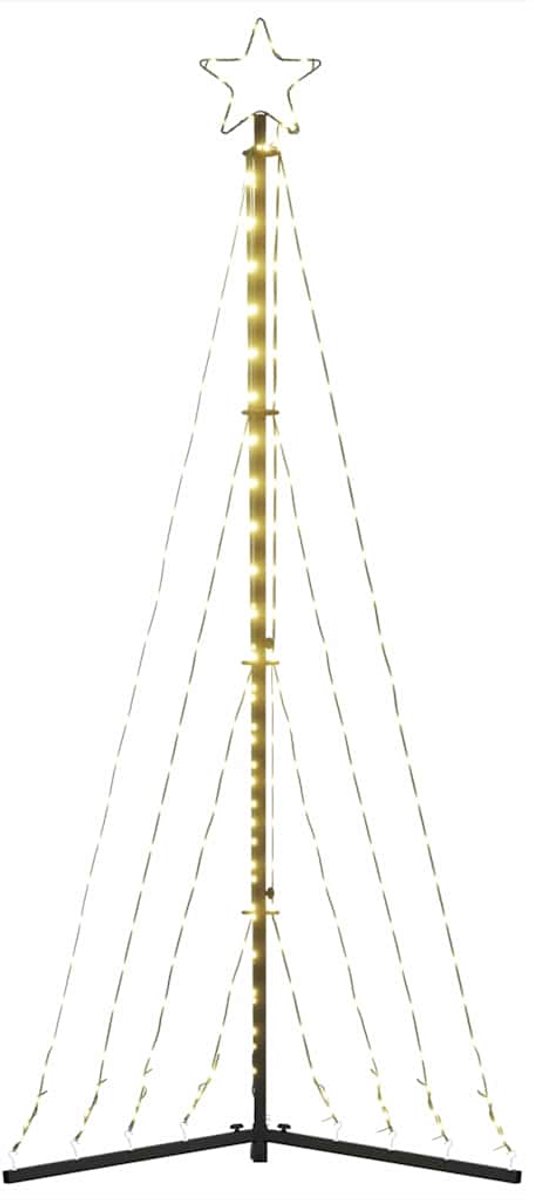 vidaXL LED-kerstboom 182 cm 339 LEDs warm wit