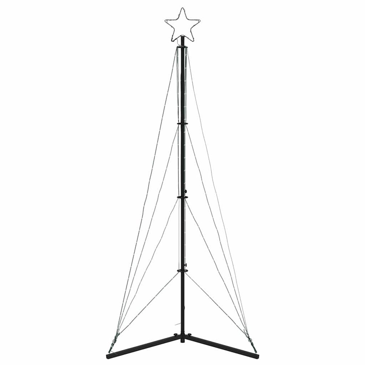 vidaXL LED-kerstboom 182 cm 363 LEDs kleurrijk