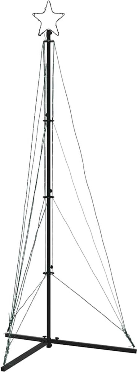 vidaXL LED-kerstboom 182 cm 363 LEDs kleurrijk