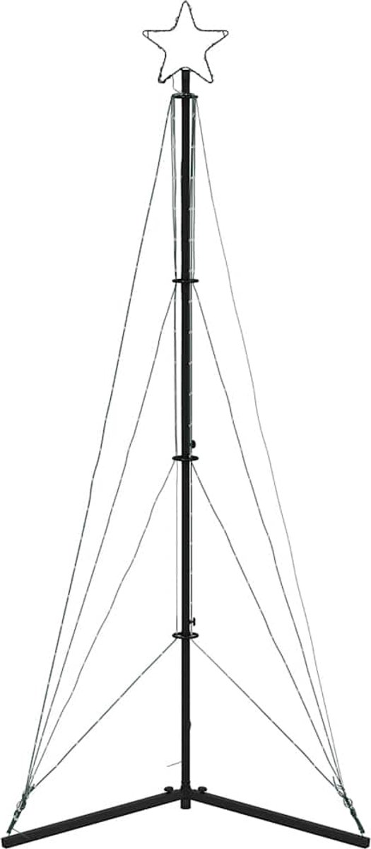 vidaXL LED kerstboom 182 cm 363 LEDs koud wit