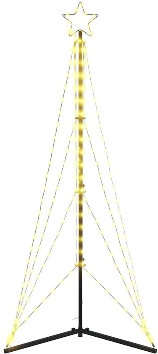 vidaXL LED kerstboom 182 cm 363 LEDs warm wit
