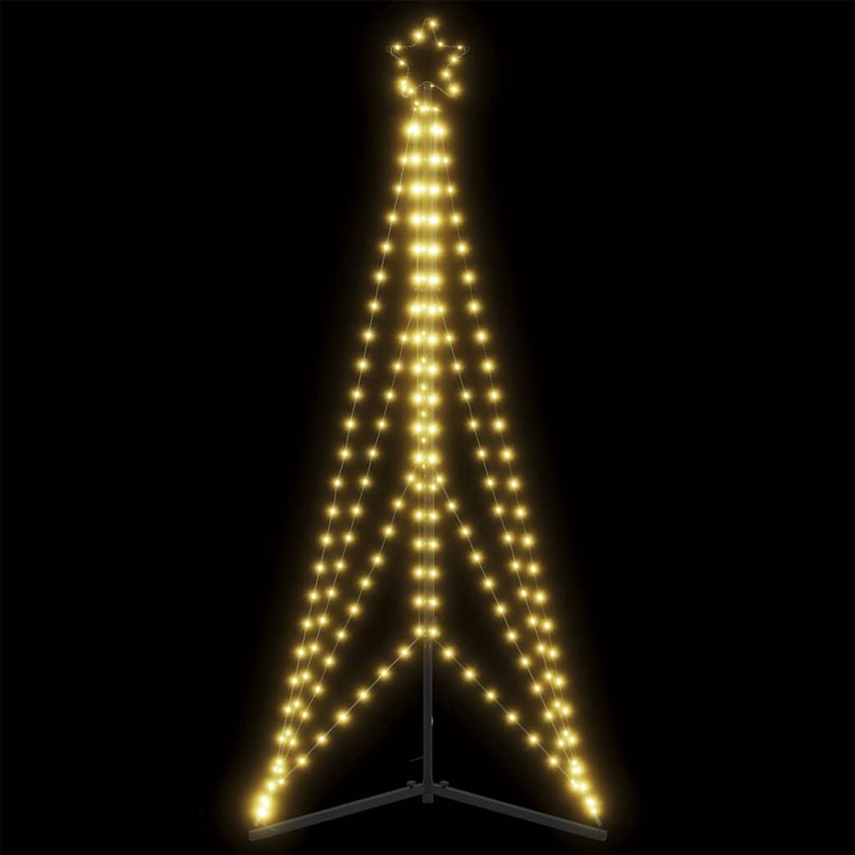 vidaXL LED kerstboom 182 cm 363 LEDs warm wit
