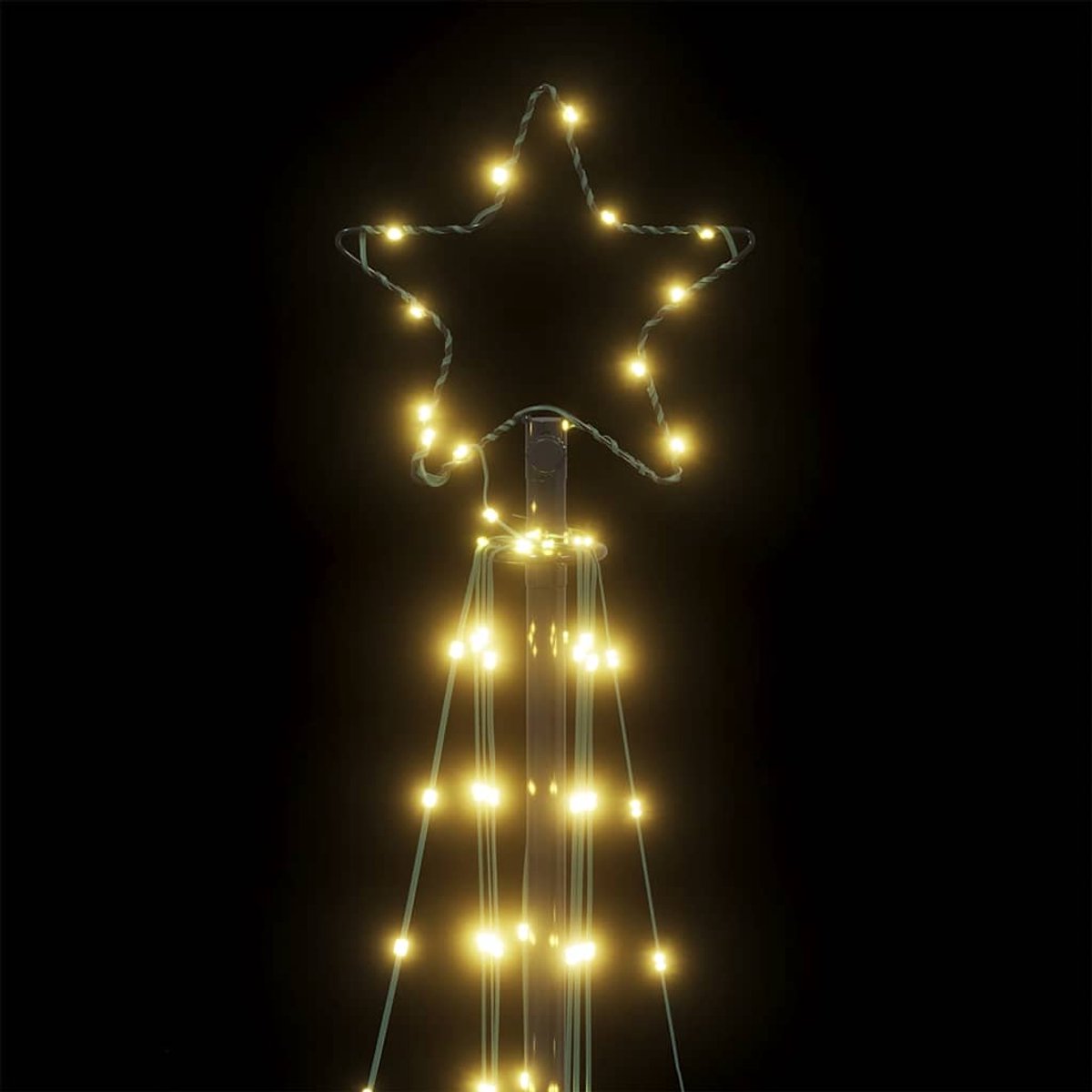 vidaXL LED kerstboom 182 cm 363 LEDs warm wit