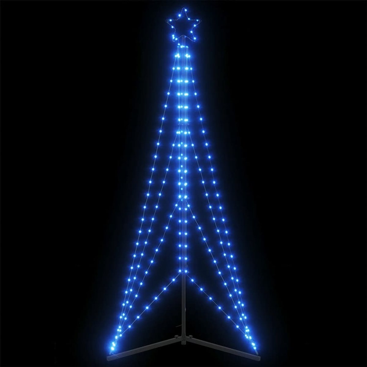 vidaXL LED-kerstboom 182 cm blauw 363 LEDs