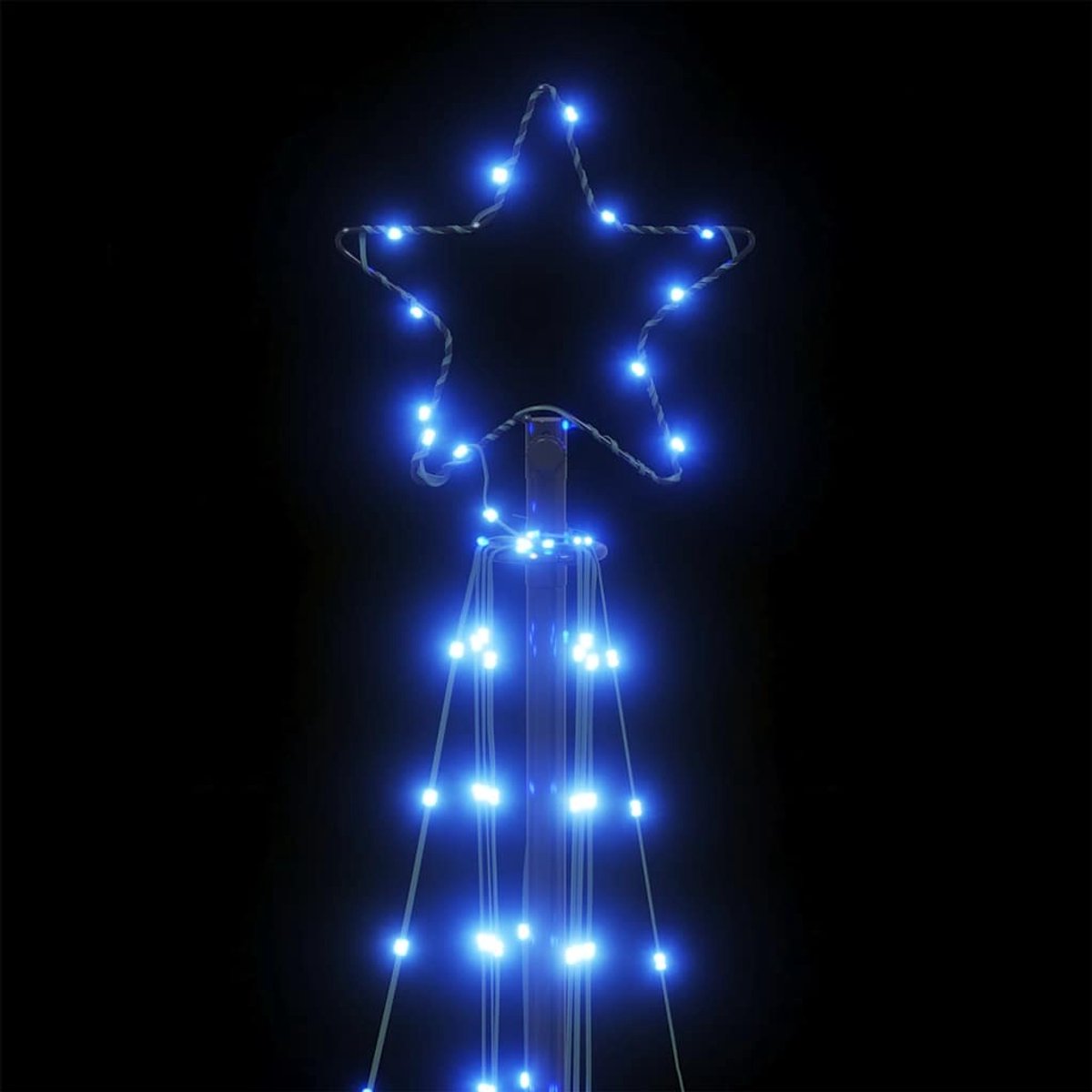 vidaXL LED-kerstboom 182 cm blauw 363 LEDs