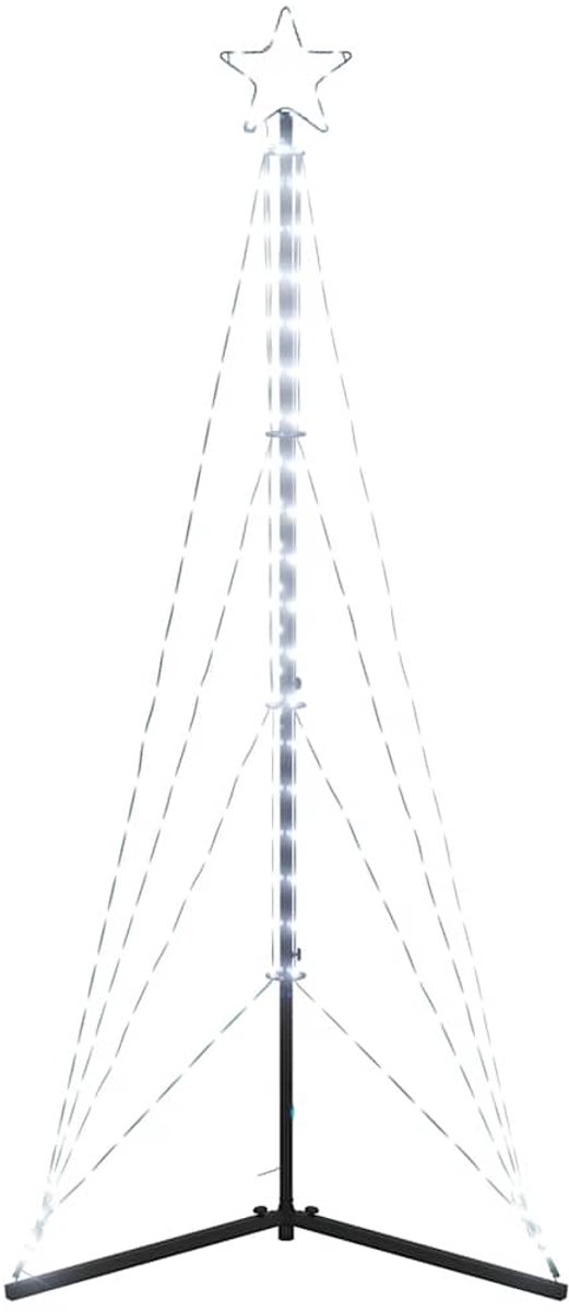 vidaXL LED Kerstboom 182 cm Koud Wit