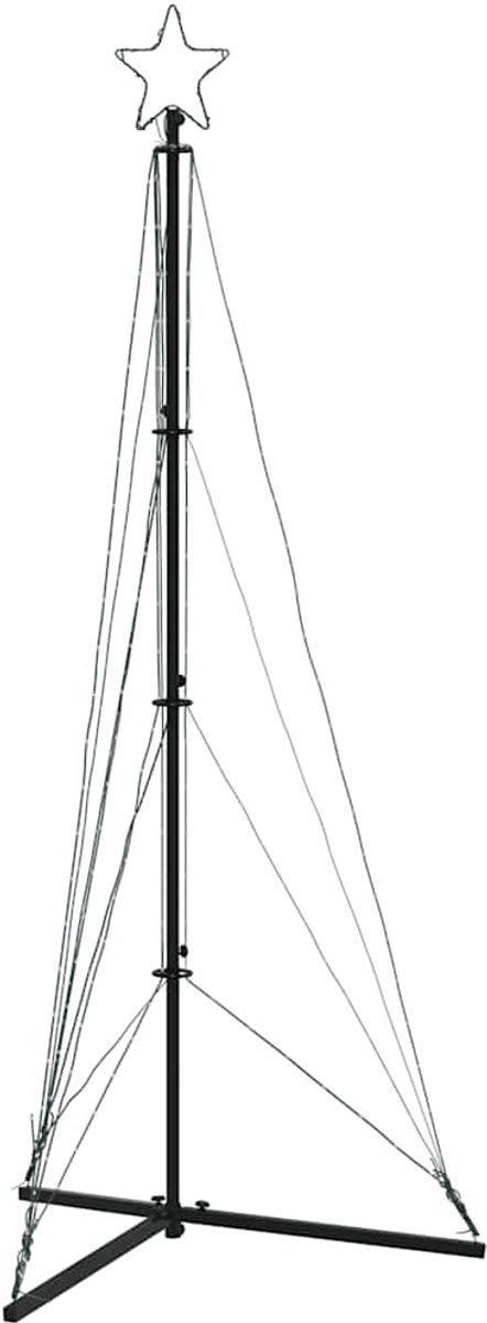 vidaXL LED Kerstboom 182 cm Koud Wit