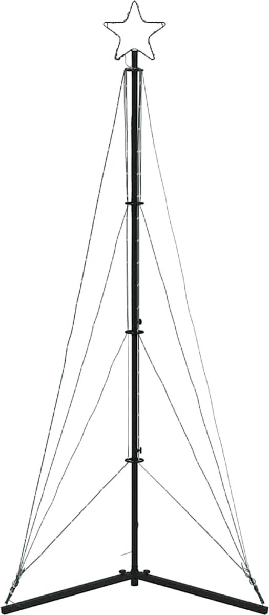 vidaXL LED Kerstboom 182 cm Koud Wit