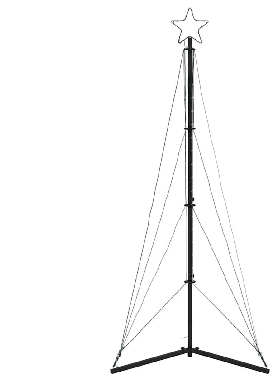 vidaXL LED Kerstboom 182 cm Warm Wit