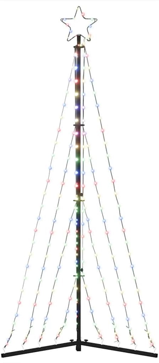 vidaXL LED-kerstboom 187 cm 339 LEDs