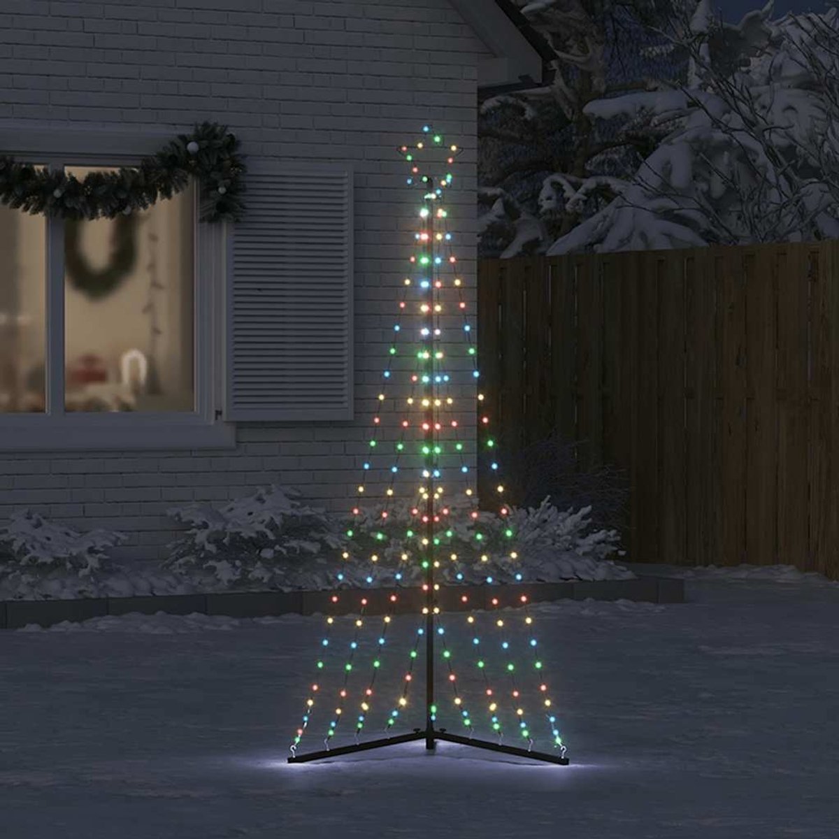 vidaXL LED-kerstboom 187 cm 339 LEDs