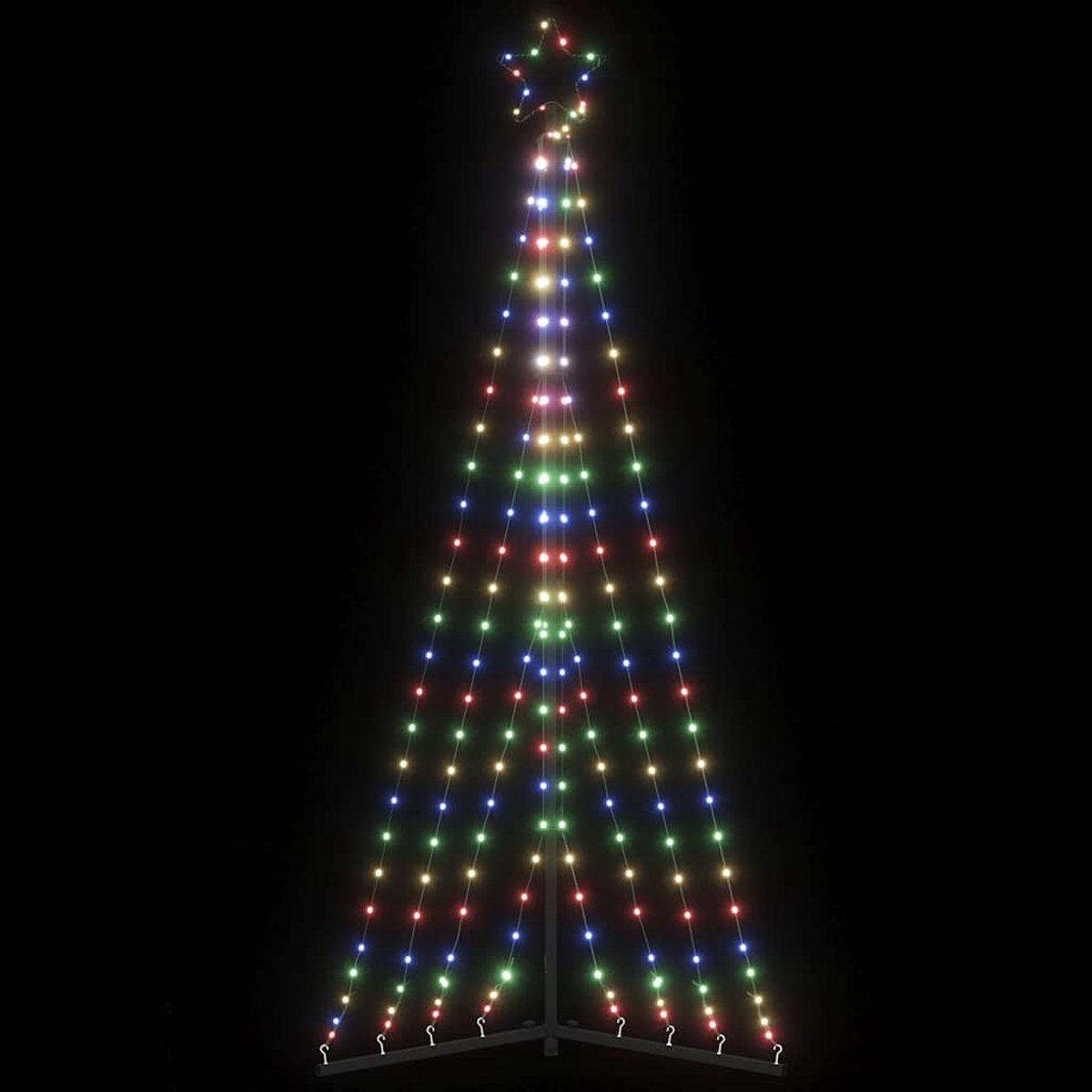 vidaXL LED-kerstboom 187 cm 339 LEDs