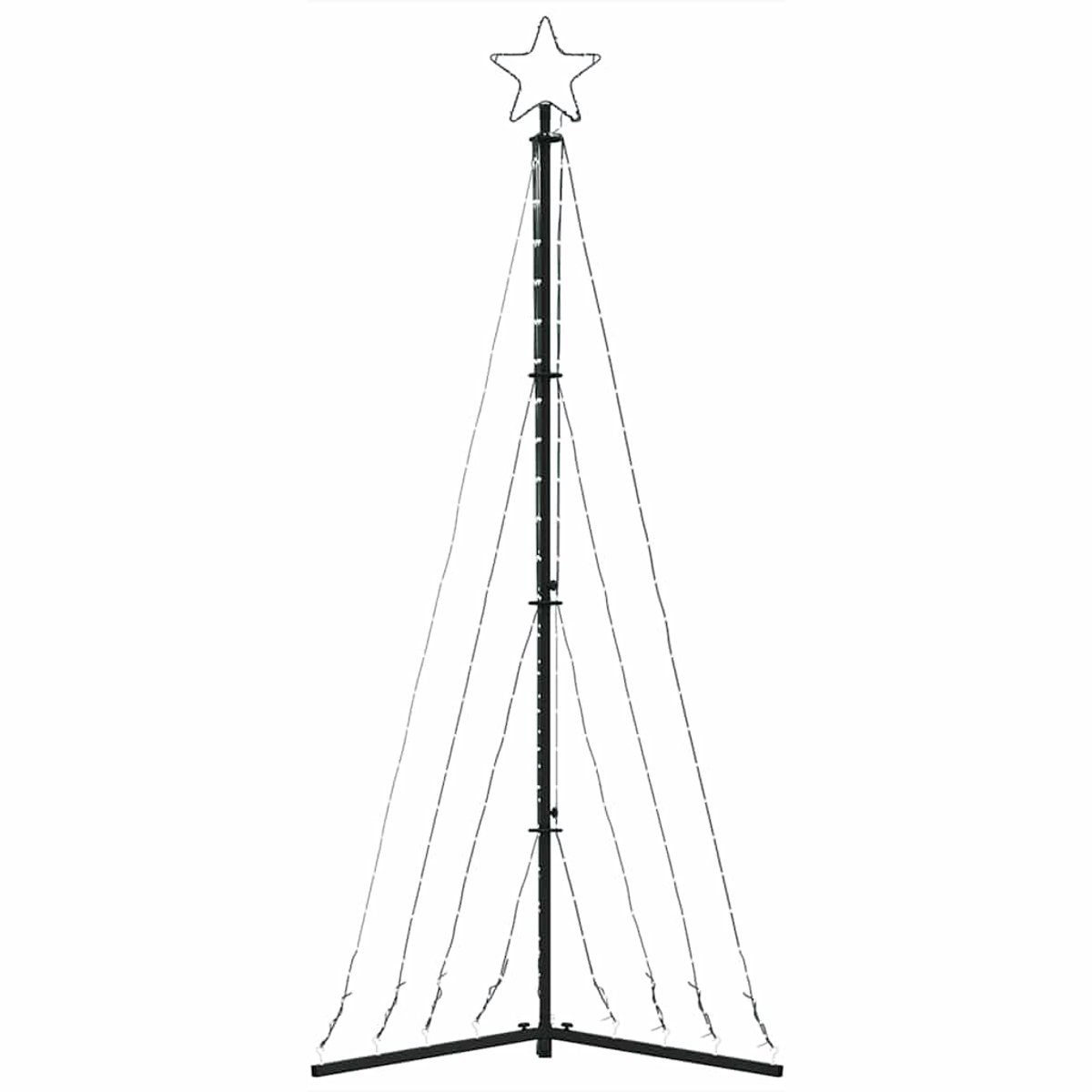 vidaXL LED-kerstboom 187 cm 339 LEDs