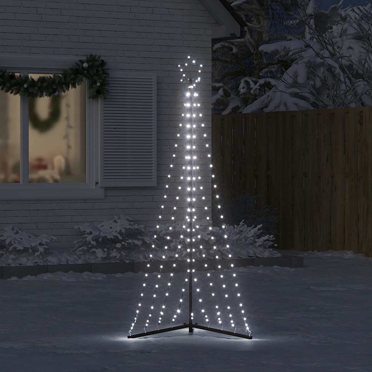 vidaXL LED-kerstboom 187 cm 339 LEDs koud wit