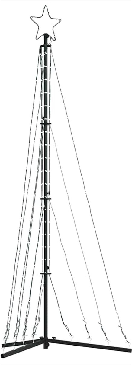 vidaXL LED-kerstboom 187 cm 339 LEDs koud wit