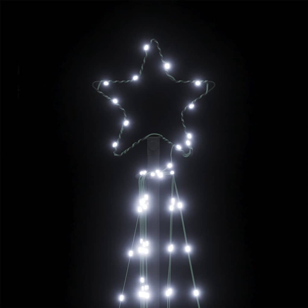 vidaXL LED-kerstboom 187 cm 339 LEDs koud wit