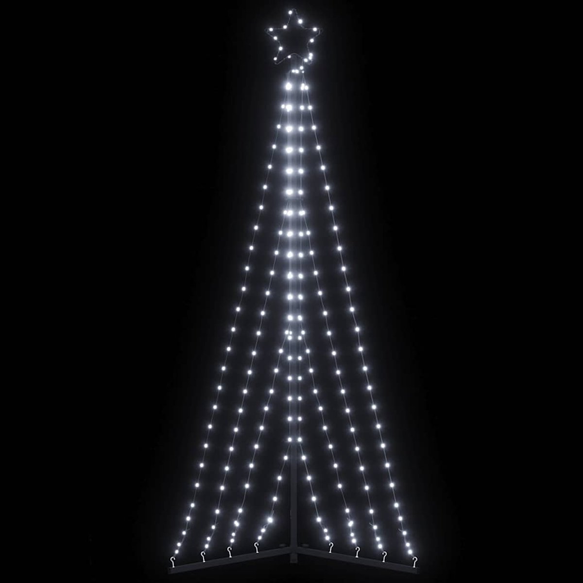 vidaXL LED-kerstboom 187 cm 339 LEDs koud wit