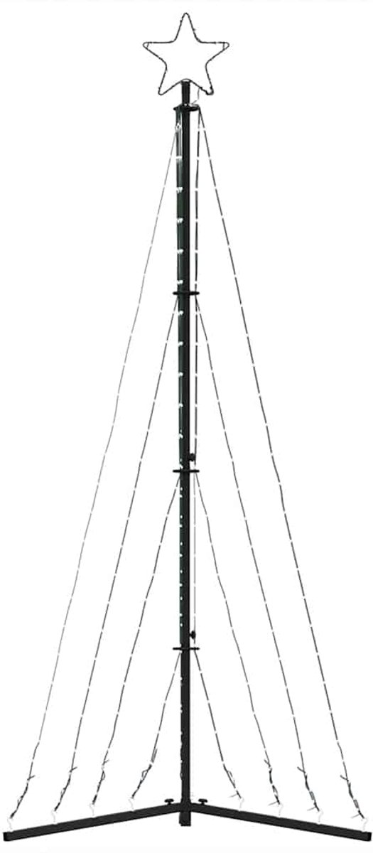 vidaXL LED-kerstboom 187 cm 339 LEDs warm wit
