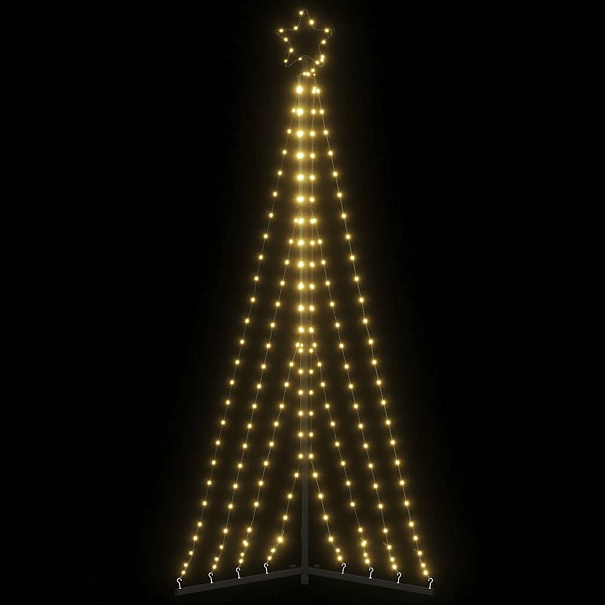 vidaXL LED-kerstboom 187 cm 339 LEDs warm wit