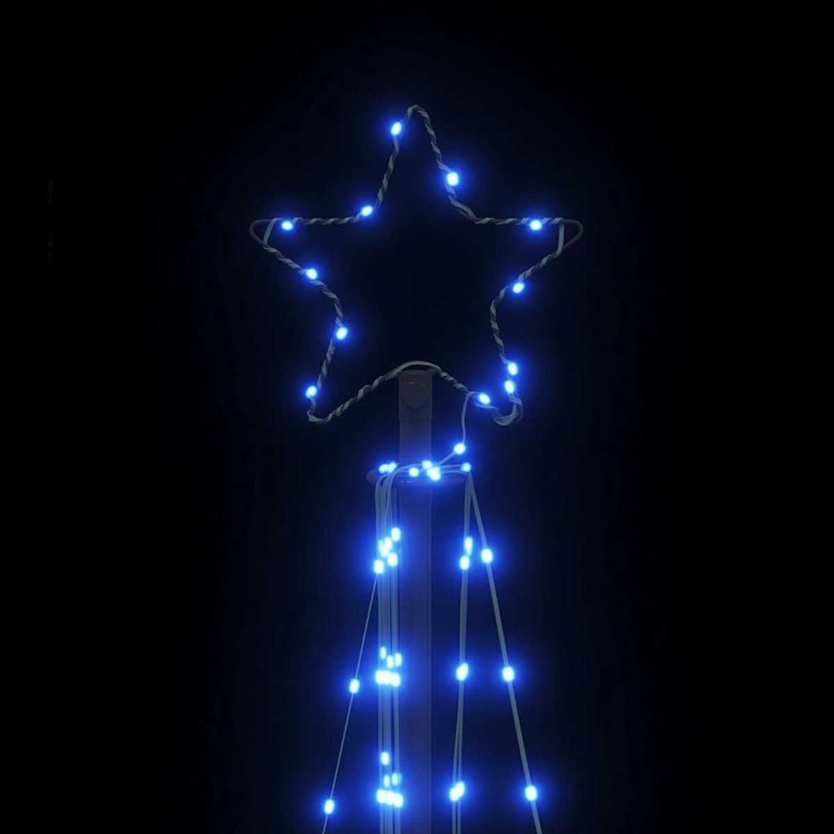vidaXL LED-kerstboom 187 cm blauw