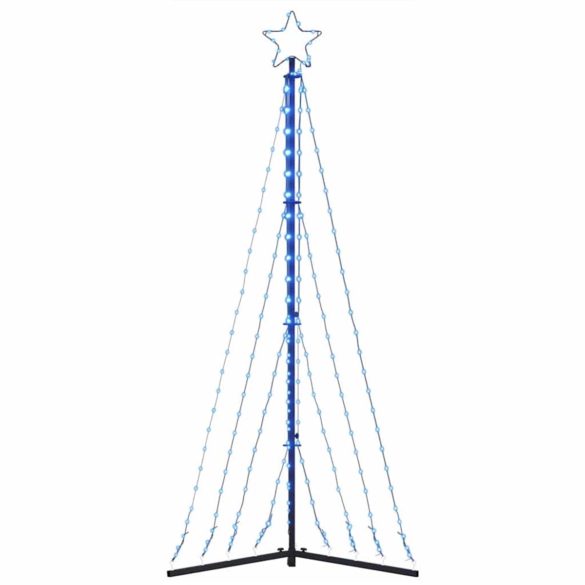 vidaXL LED-kerstboom 187 cm blauw