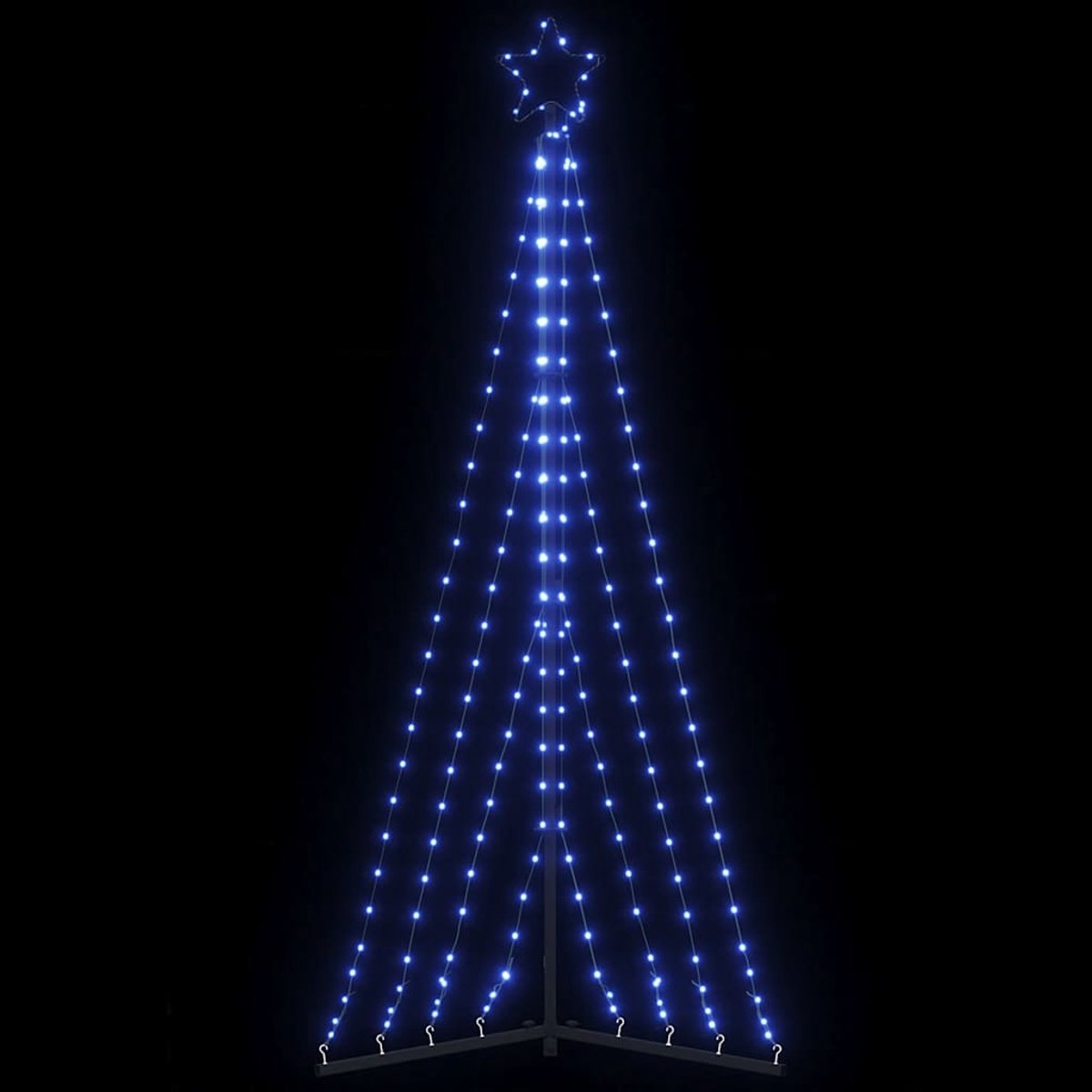 vidaXL LED-kerstboom 187 cm blauw