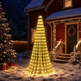 vidaXL LED-kerstboom 220 cm groen