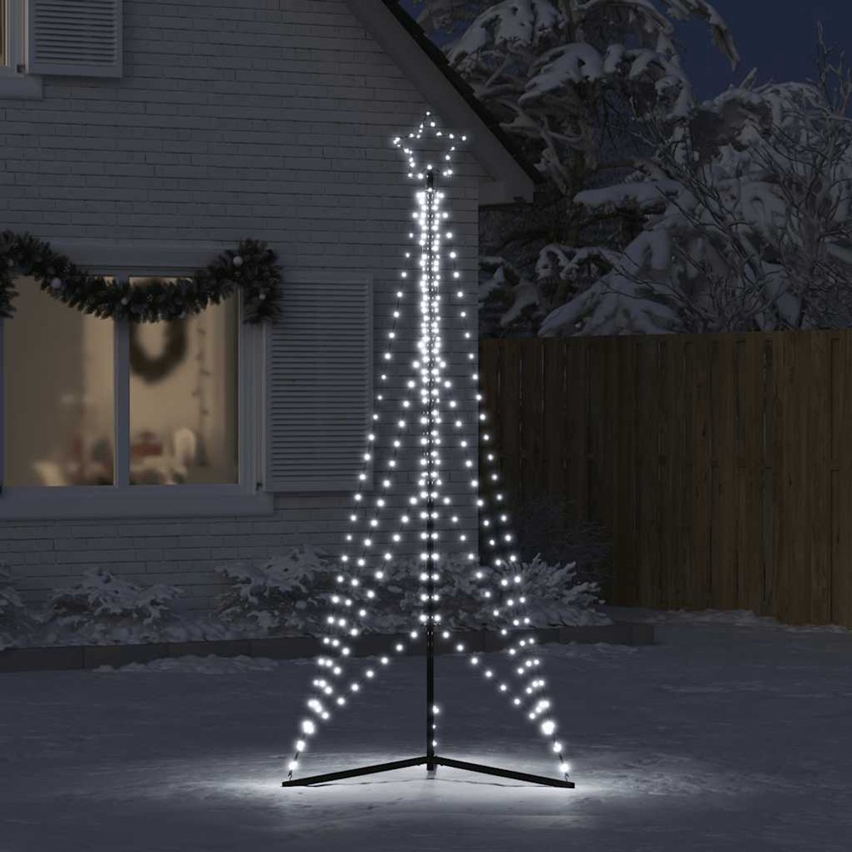 vidaXL LED-kerstboom 240 cm 483 LEDs koud wit