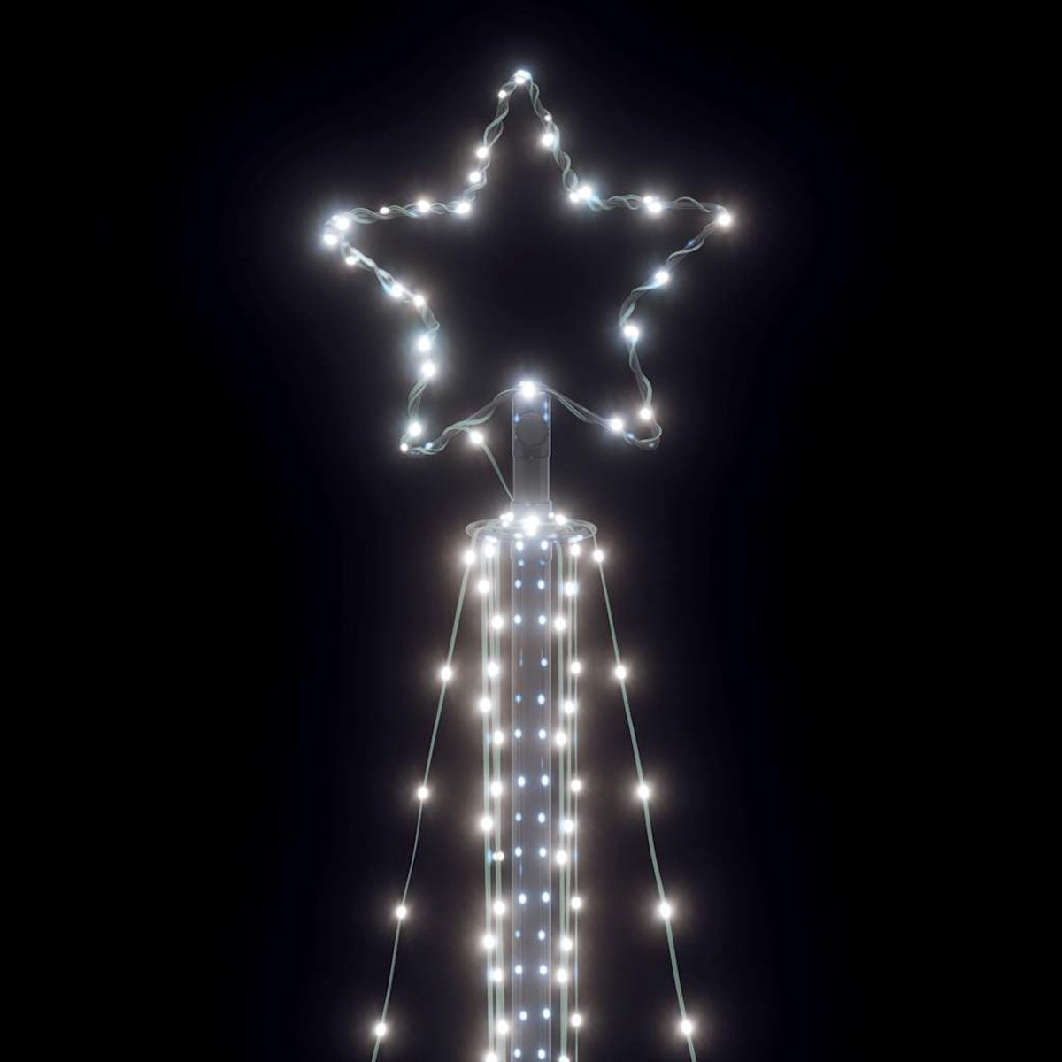 vidaXL LED-kerstboom 240 cm 483 LEDs koud wit