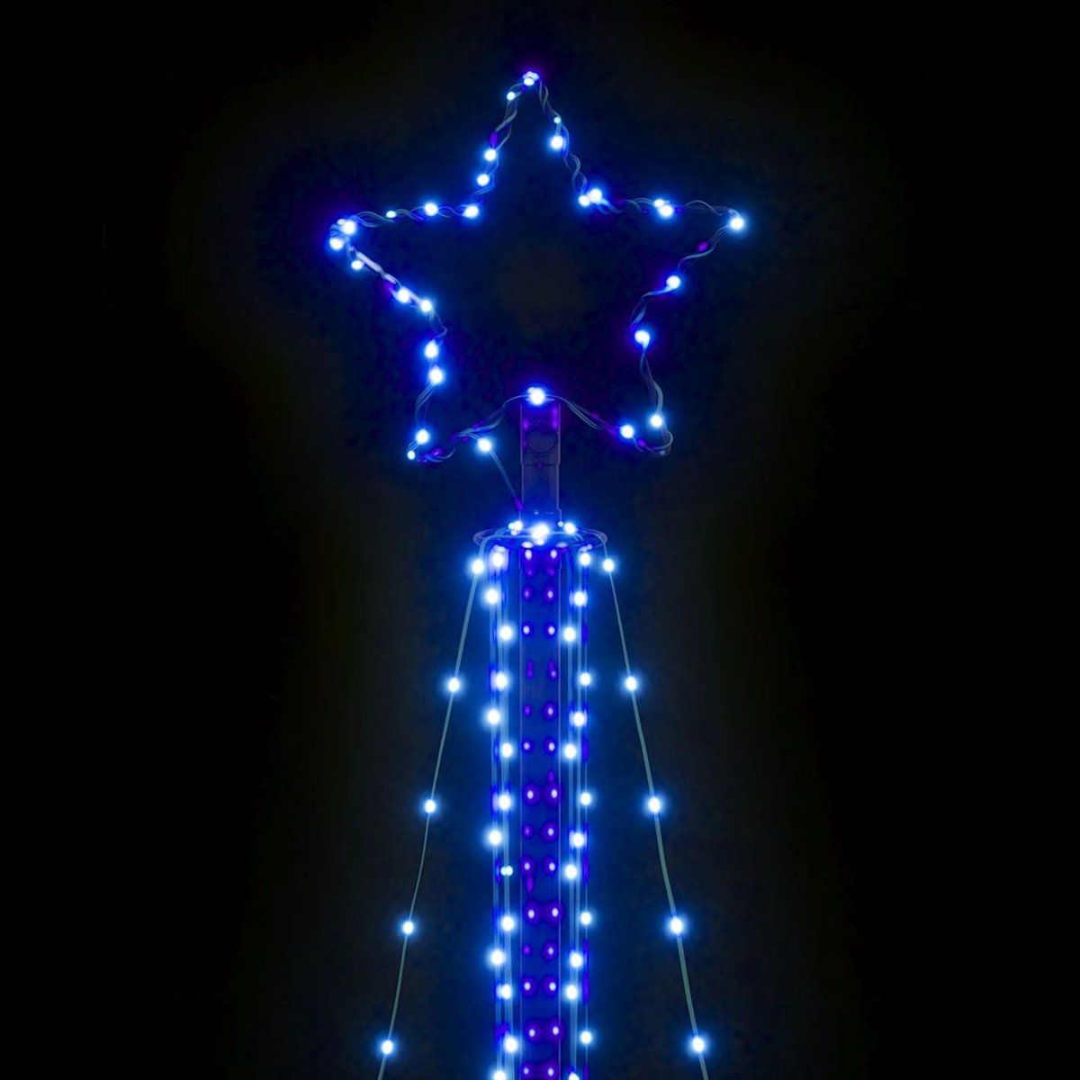 vidaXL LED-kerstboom 240 cm blauw 483 LEDs