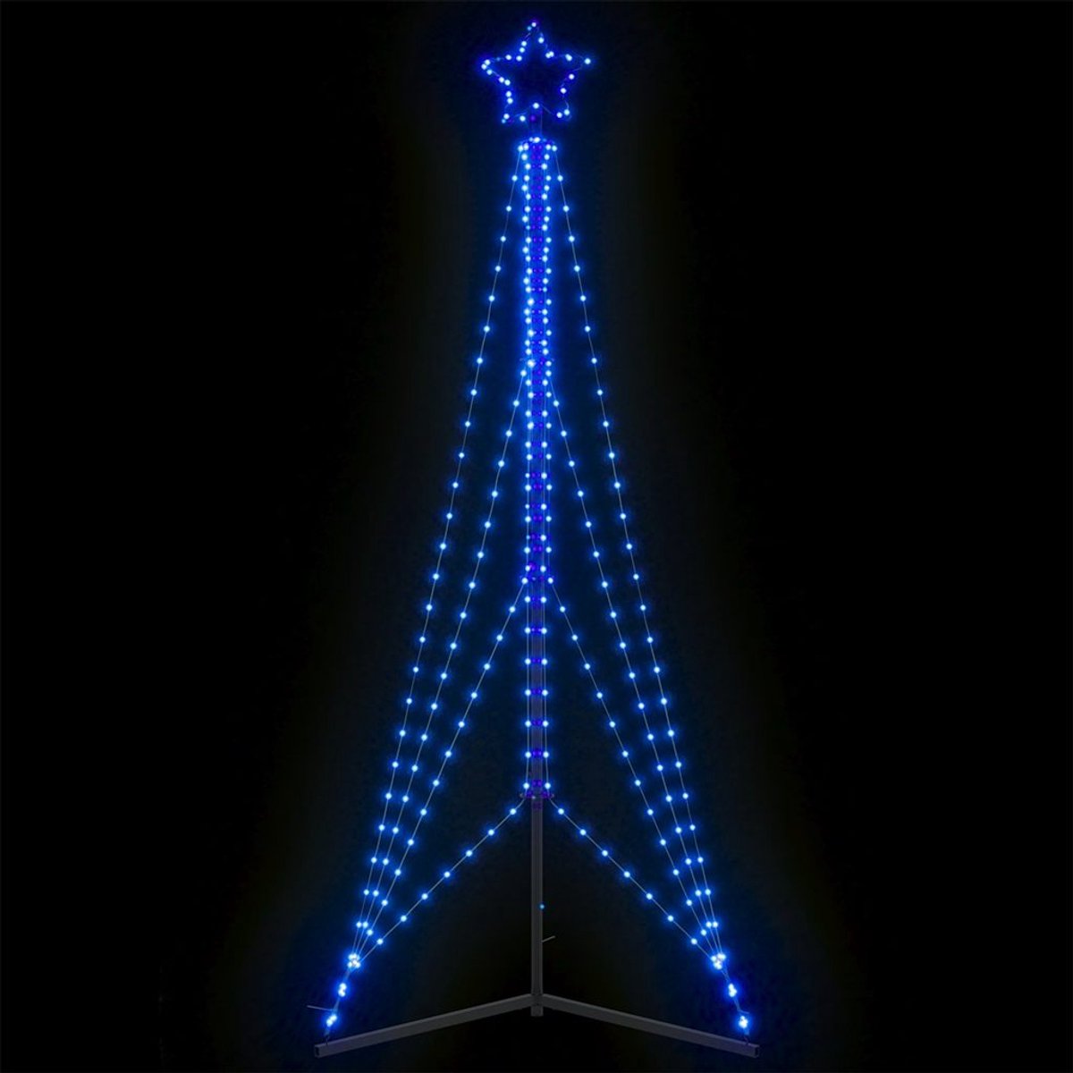 vidaXL LED-kerstboom 240 cm blauw 483 LEDs