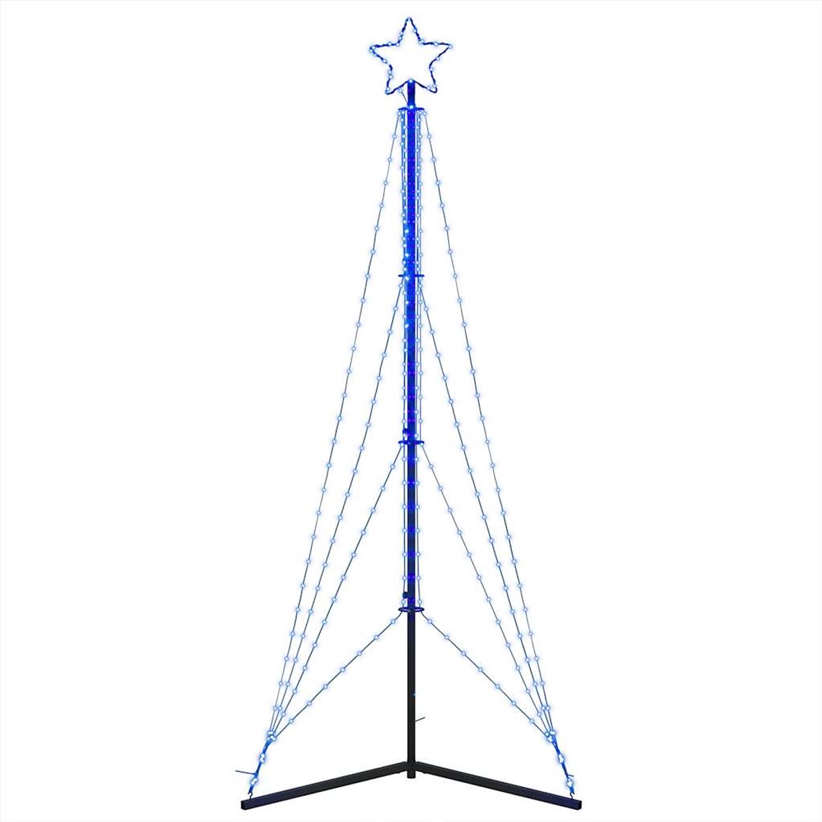 vidaXL LED-kerstboom 240 cm blauw 483 LEDs