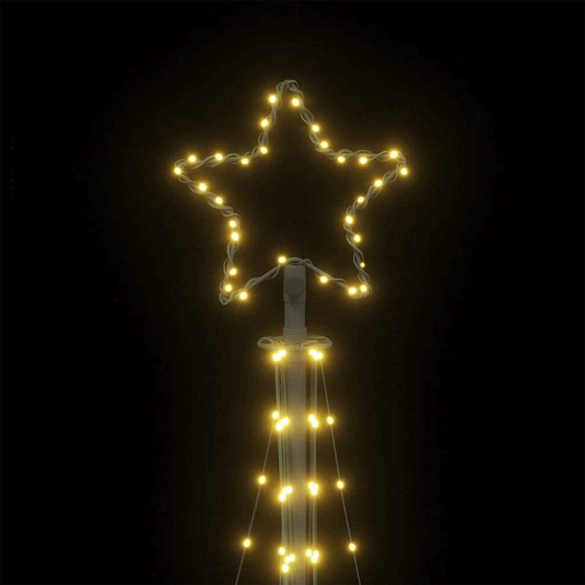 vidaXL LED-kerstboom 249 cm 447 LEDs warm wit