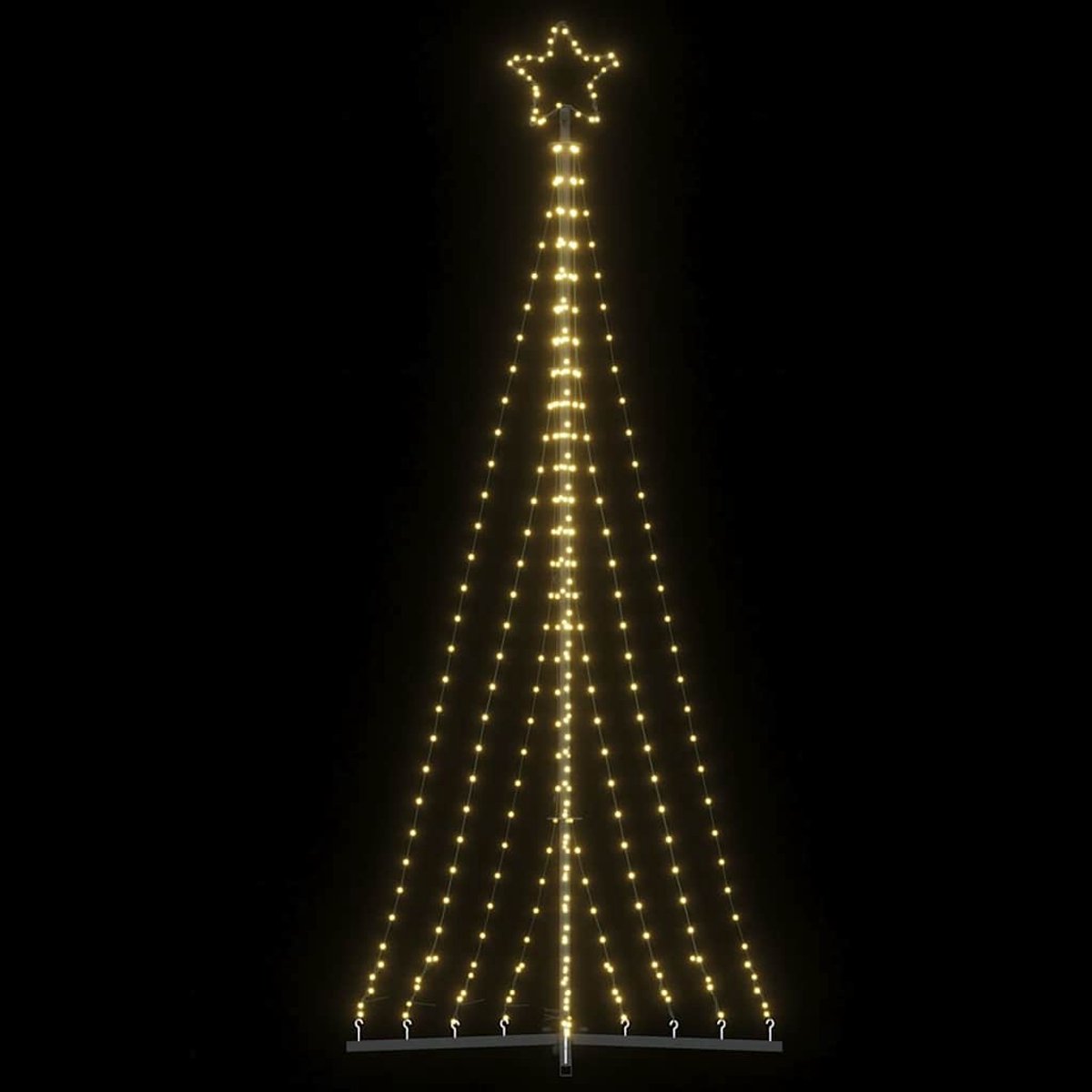 vidaXL LED-kerstboom 249 cm 447 LEDs warm wit