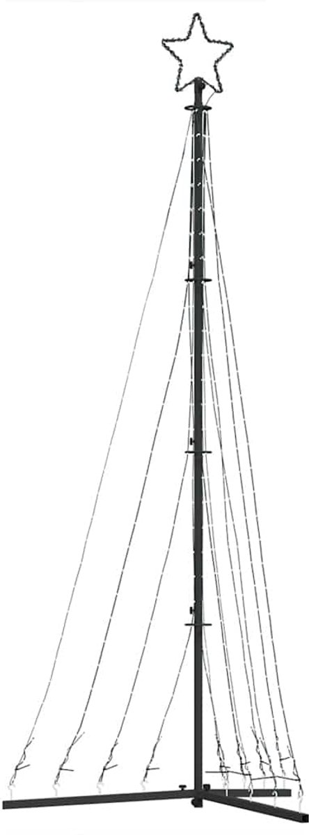vidaXL LED-kerstboom 249 cm 447 LEDs warm wit