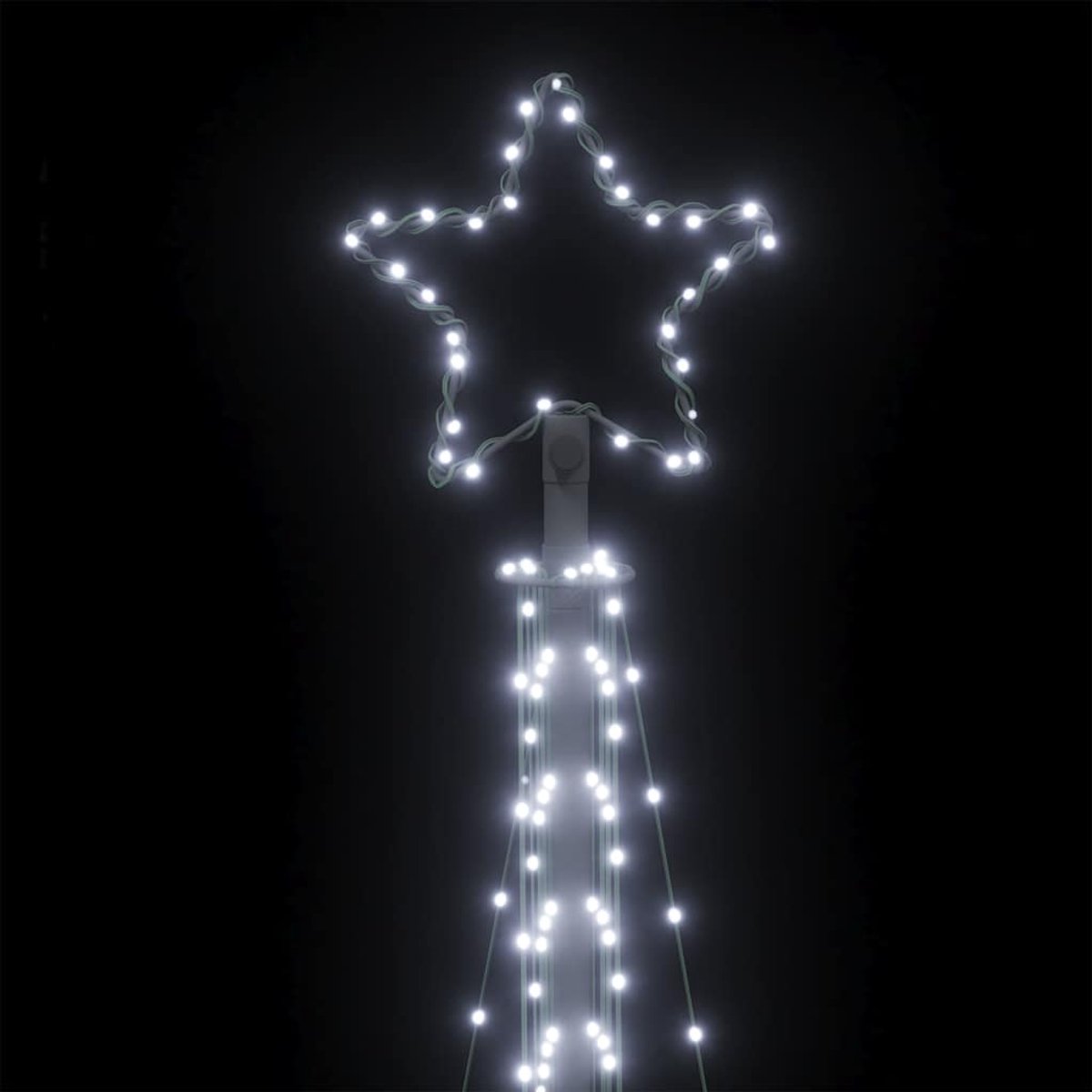 vidaXL LED-kerstboom 300,5 cm koud wit 495 LEDs