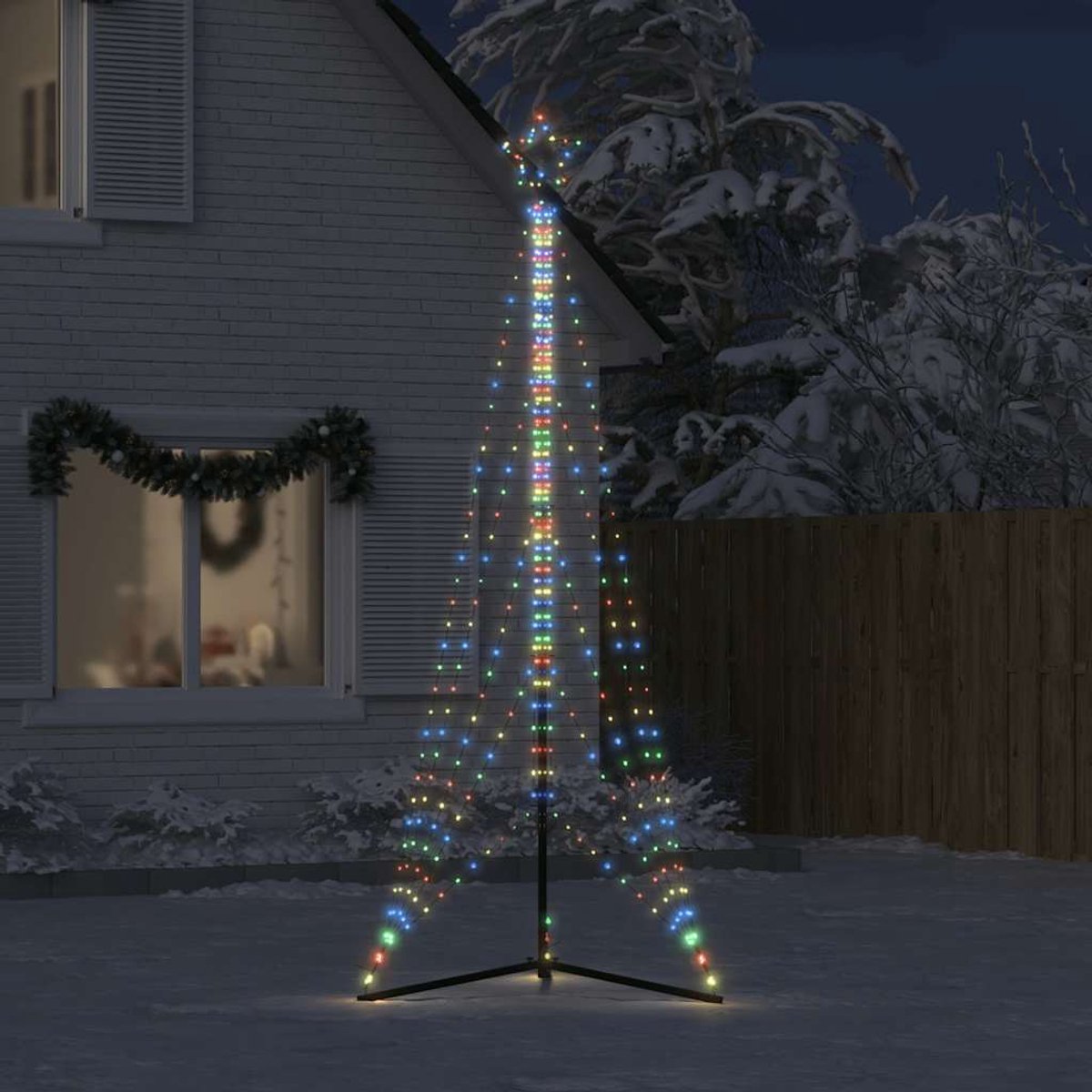 vidaXL LED-kerstboom 302 cm 525 LEDs