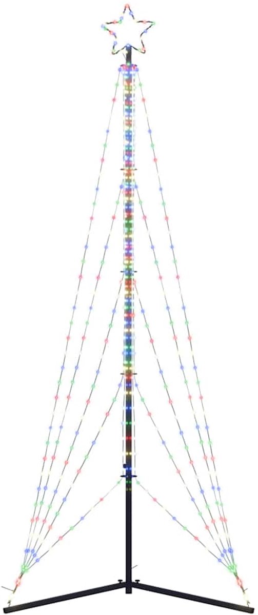 vidaXL LED-kerstboom 302 cm 525 LEDs