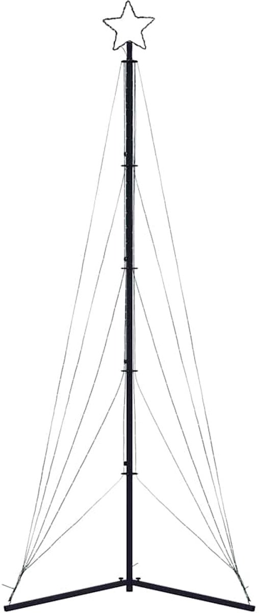vidaXL LED kerstboom 302 cm koud wit 525 LEDs