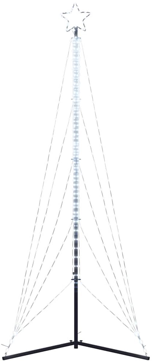 vidaXL LED kerstboom 302 cm koud wit 525 LEDs