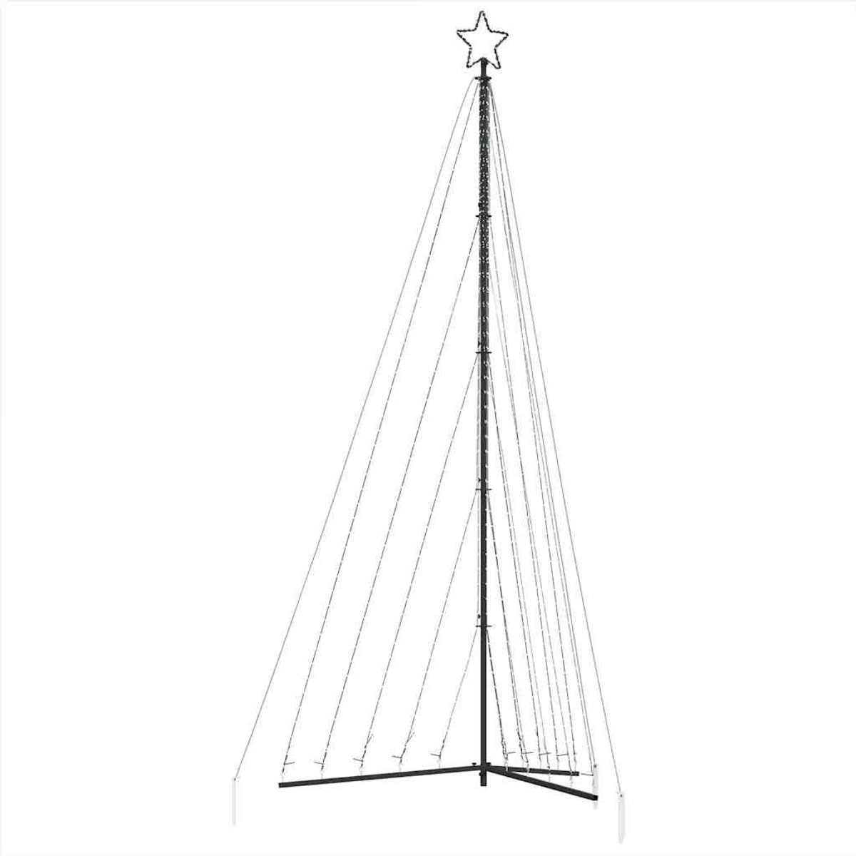 vidaXL LED kerstboom 399 cm 570 LEDs koud wit