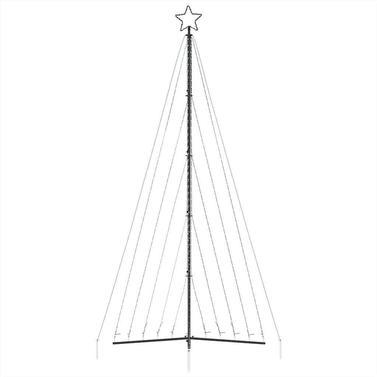 vidaXL LED kerstboom 399 cm 570 LEDs koud wit