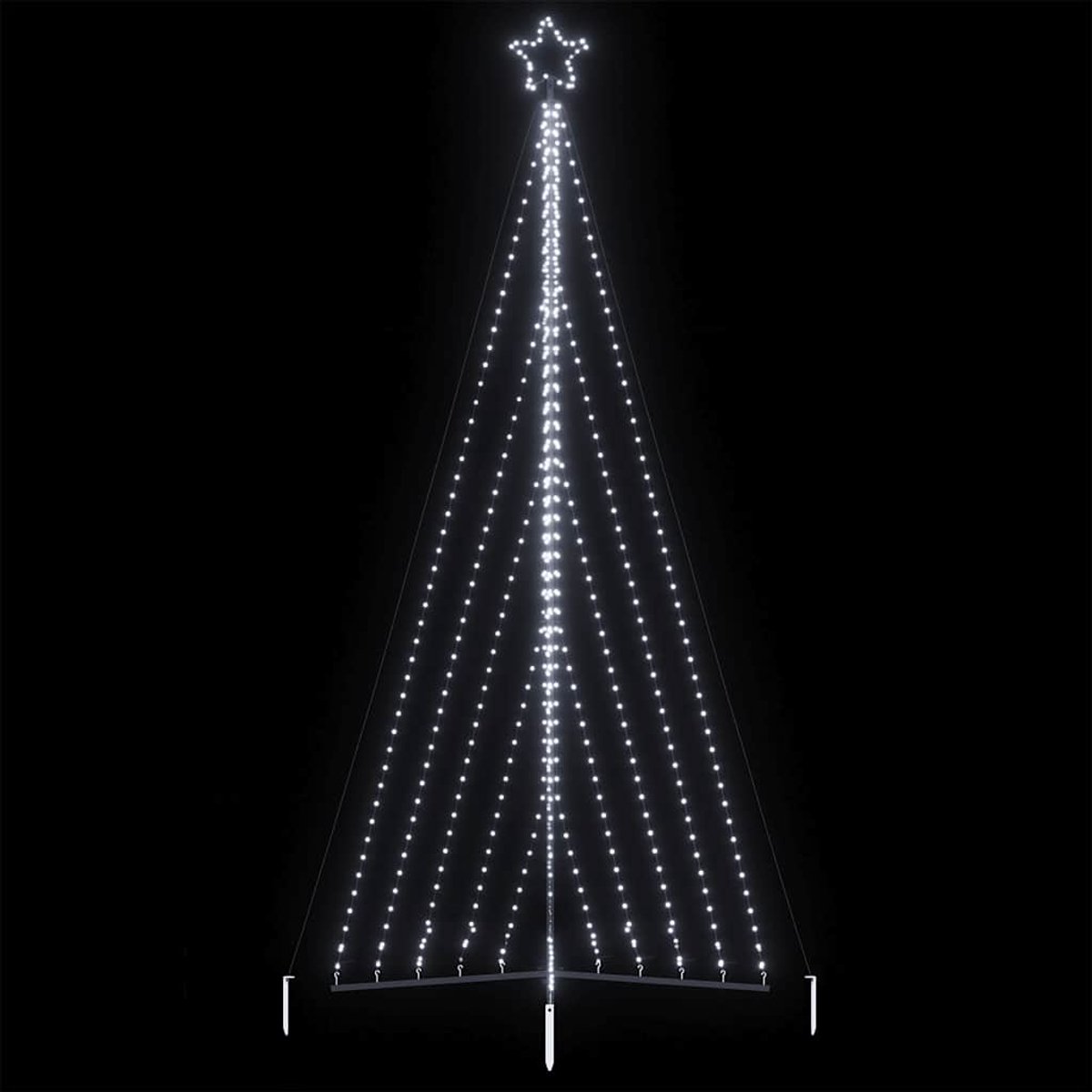 vidaXL LED kerstboom 399 cm 570 LEDs koud wit