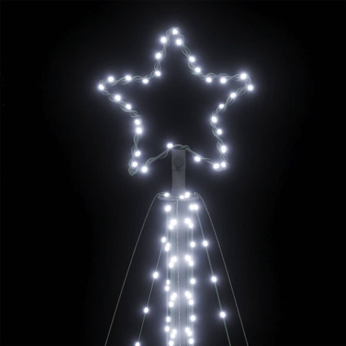 vidaXL LED kerstboom 399 cm 570 LEDs koud wit