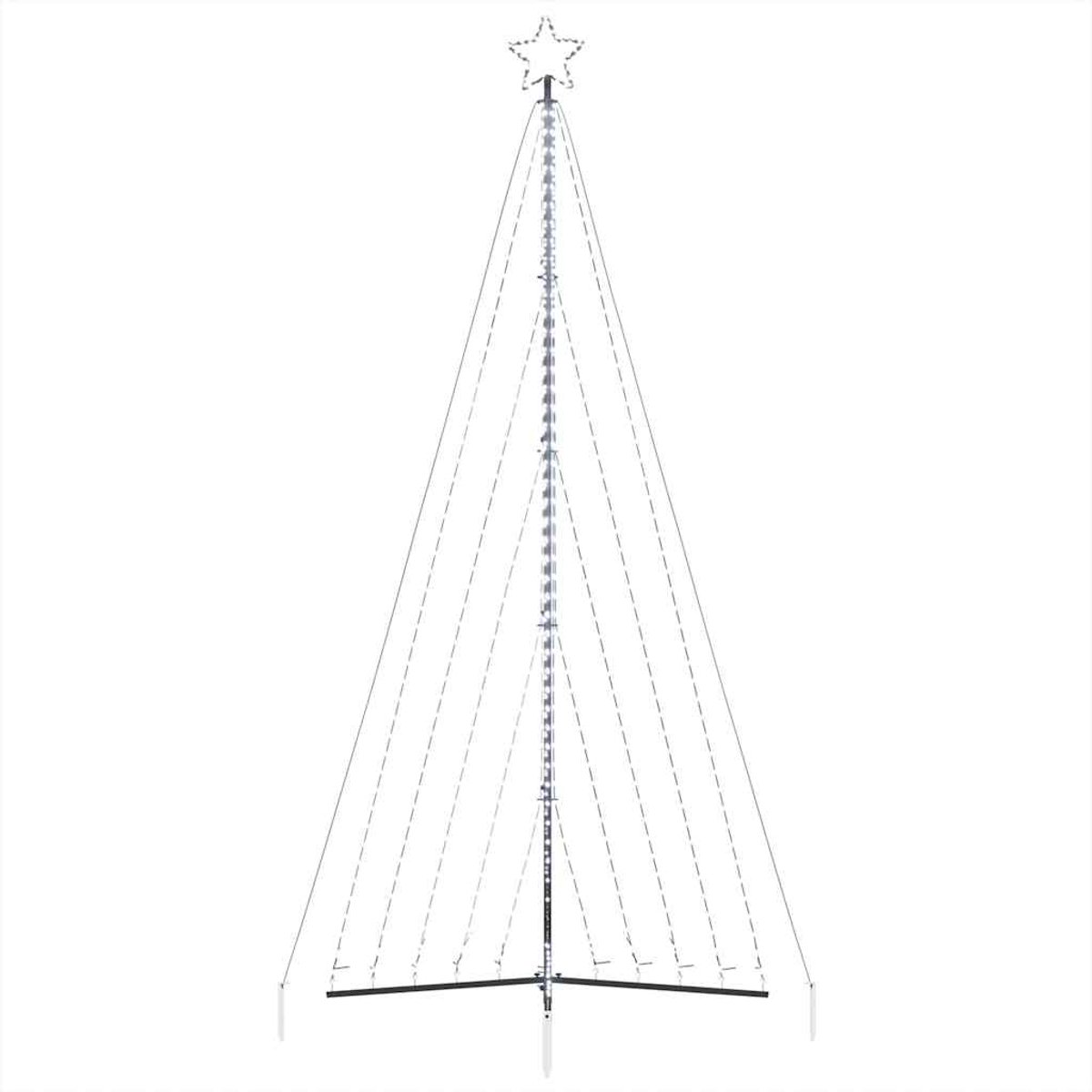 vidaXL LED kerstboom 399 cm 570 LEDs koud wit