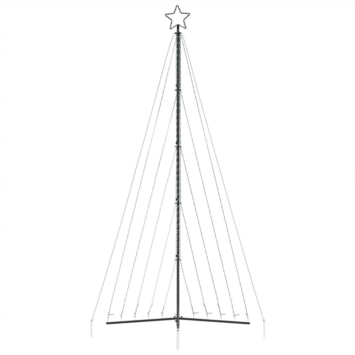 vidaXL LED-kerstboom 399 cm blauw